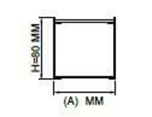 Darklight 80 50W 600x600 mm Radius Köşeli Linear Düz Difüzör DL83 6060 4000K Naturel Beyaz
