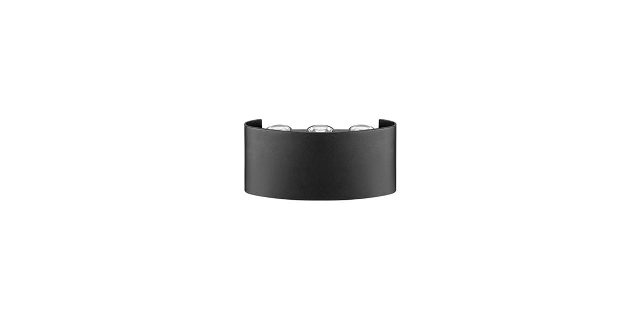 Goya 6W 3000K 45X175X95 mm Sarı Ledli Siyah Duvar Apliği GY 7223