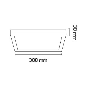 Goya 24W 4000K Natural Beyaz Sıva Üstü Led Panel Armatür  GY 1884-24