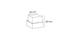 Goya 5W 3000K 100X1710X80 mm Sarı Ledli Siyah Duvar Apliği GY 7229