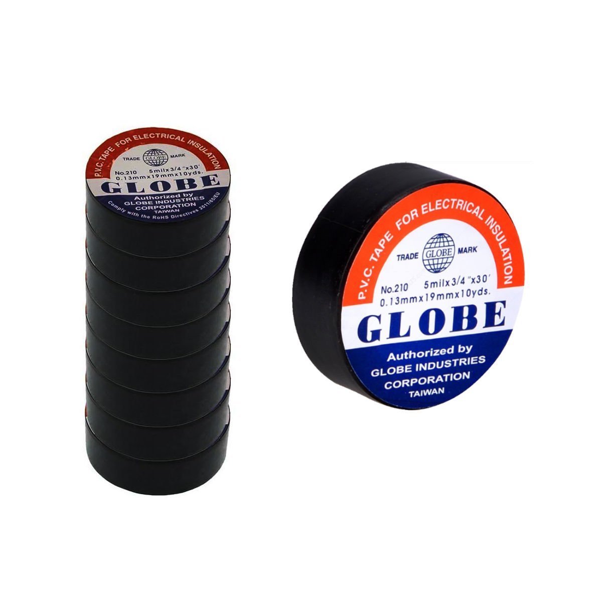İzole Bant Globe - Siyah 10 Adet