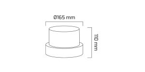 Goya 10W 3000K 165x110 mm Sarı Ledli Siyah Duvar Apliği GY 7247