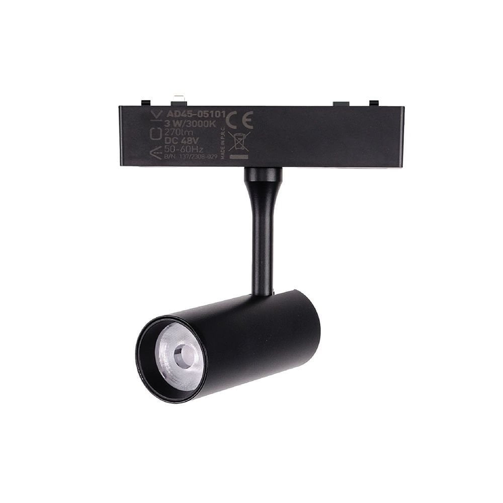 ACK 48V 3W SLIM MAGNET RAY SPOT 3,5X8CM 3000K IP20 AD45-05101