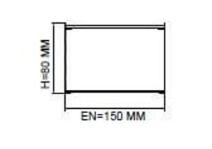 Darklight 85 65W 1200 mm Radius Köşeli Linear Düz Difüzör DL90 15120 3000K Gün Işığı