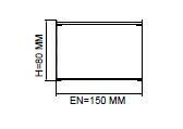 Darklight 85 65W 1200 mm Radius Köşeli Linear Düz Difüzör DL90 15120 3000K Gün Işığı