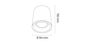 Goya 8 Watt  Sıva Üstü Spot 6500K Beyaz Işık Triac Dim (GOYA) GY 1857