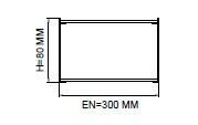 Darklight 85 108W 1200 mm Radius Köşeli Linear Düz Difüzör DL91 30120 3000K Gün Işığı