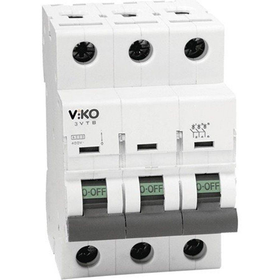 Viko 3 Kutuplu B 1X10A Trifaze Otomatik Sigorta 4VTB-3B10