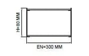 Darklight 85 108W 1200 mm Radius Köşeli Linear Düz Difüzör DL91 30120 6500K Beyaz Işık