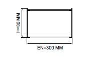 Darklight 91 150W 1500mm Radius Köşeli Linear Düz Difüzör DL91 30150 3000K Gün Işığı