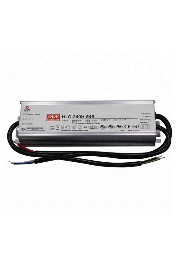 MEANWELL- HLG-240H-54B  Led Sürücü - Güç kaynağı