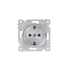 Mutlusan Mek+Tuş Topraklı Priz Çocuk Korumalı Rita Metalik İnox- 2200 605 0282