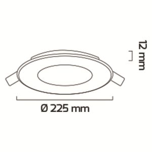 Goya 18W Slim SMD LED Downlight  GY 1778