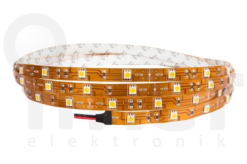 RGB Şerit Led 12 VDC Dış Mekan - 5 Mt. Beyaz Işık FSHI.5050.X068.6012