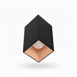 ACK Siyah Kasa - Mat Rose Sıva Üstü Dekoratif Armatür AH12-07591