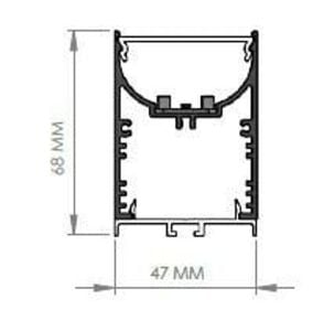 Darklight 47 40W Direkt+24W Endirekt 1410 mm Linear U Difüzör DL4768 1410 6500K Beyaz Işık
