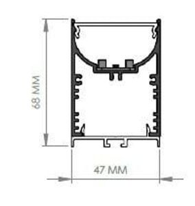 Darklight 47 56W Direkt+40W Endirekt 2000 mm Linear U Difüzör DL4768 2000 DE 4000K Naturel Beyaz