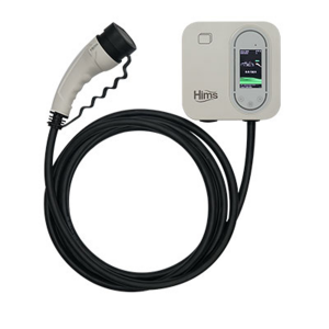 Hims HCDKB-22 22kw Destekli 5m Kablolu Smart Beyaz Elektrikli Araç Şarj İstasyonu