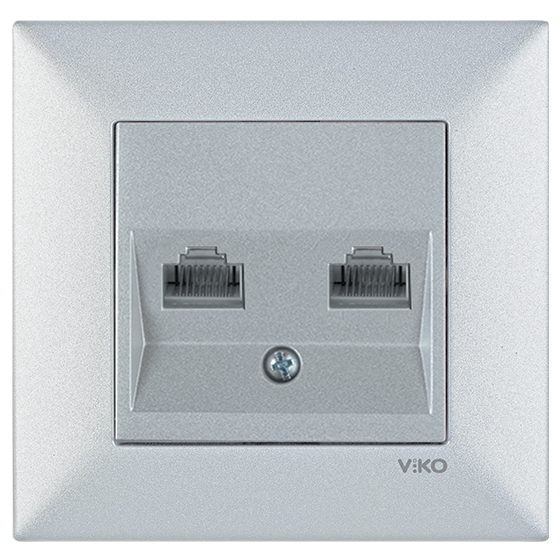 Viko Artline Trenda İkili Data Prizi (2 x RJ45 CAT6) (Çerçeve Hariç)