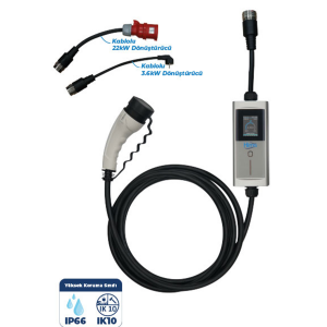 Hims HCTK-22-G 22kW Tip 2 Taşınabilir Mobil Elektrikli Araç Şarj İstasyonu ( Mobil Uygulamalı Destekli )