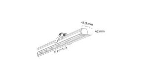 Goya 15W 33cm Sıva Altı ve Lensli Lineer Armatür GY 8028 30