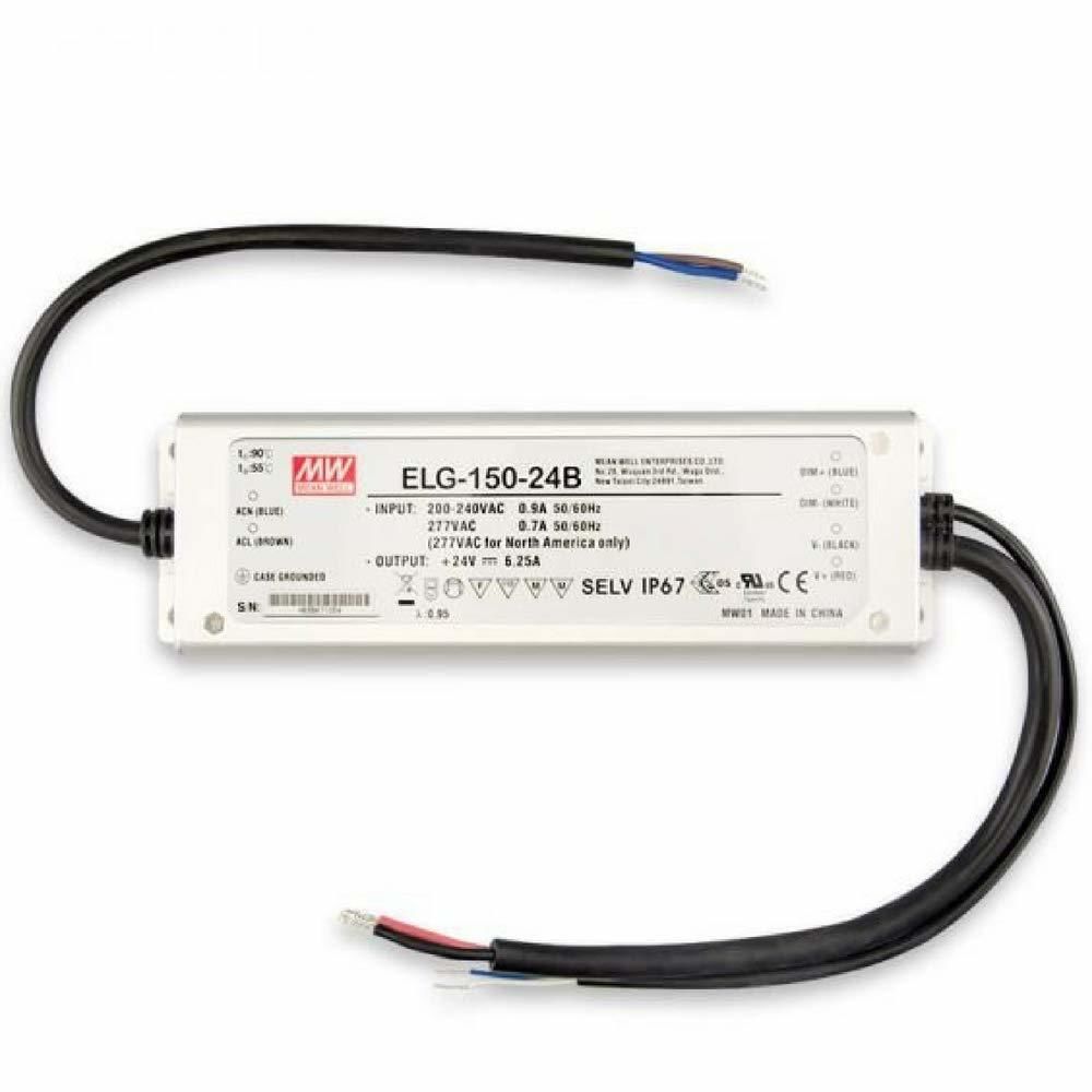 MEANWELL- ELG-150-24B 	24Vdc 6.25Amp Dimming  Led Sürücü - Güç kaynağı