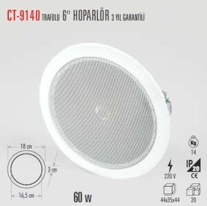 Cata Hoparlör 20Cm Balastlı CT-9140