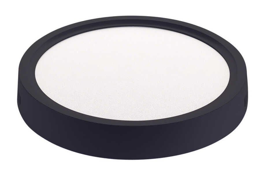 Jupiter Siyah 18W Sıva Üstü  Led Panel 3000K Gün Işığı LC447 S830