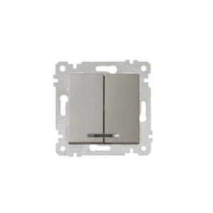 Mutlusan Işıklı Komütatör Rita Metalik Titanyum- 2200 426 0283