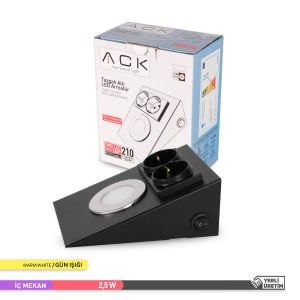 ACK 3000K 2.5W Çift Prizli Tezgah Altı Armatür AH11-00201