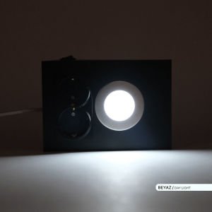 ACK 6500K 2.5W Çift Prizli Tezgah Altı Armatür AH11-00231