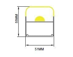 Darklight 47 36W 1150 mm Etanj Armatür DL47PE 1140-3000K