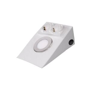 ACK 5W Çift Prizli Tezgah Altı Armatür Beyaz AH11-00230