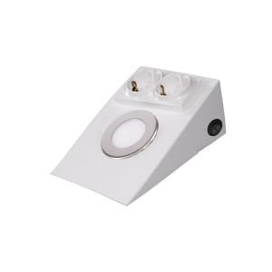 ACK 6500K 2.5W Çift Prizli Tezgah Altı Armatür Beyaz  AH11-00230