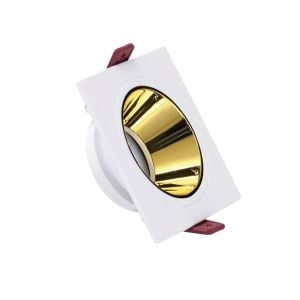 ACK Beyaz Kasa - Gold (92x92) mm Aliminyum Pc Spot Armatür AH03-07010