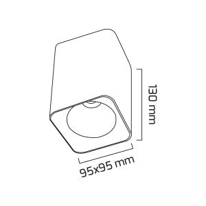 Goya 14 Watt 6500K Beyaz Işık Sıva Üstü Spot - GY 1853