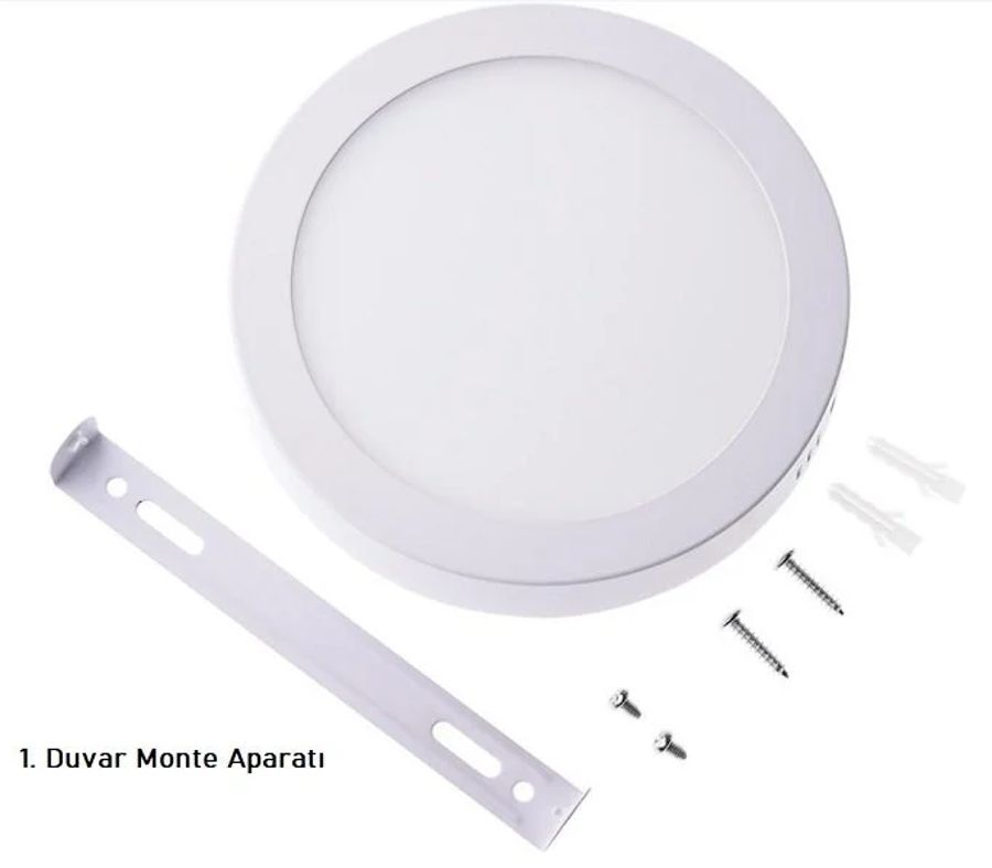 Noas 24W Sıvaüstü Yuvarlak Led Panel Beyaz YL14-2410