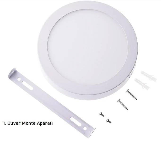 Noas 24W Sıvaüstü Yuvarlak Led Panel Beyaz YL14-2410