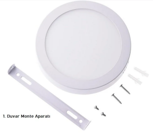 Noas 24W Sıvaüstü Yuvarlak Led Panel Beyaz YL14-2410