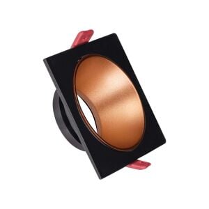 ACK Siyah Kasa - Rose Gold (92x92) mm Aliminyum Pc Spot Armatür AH03-07021