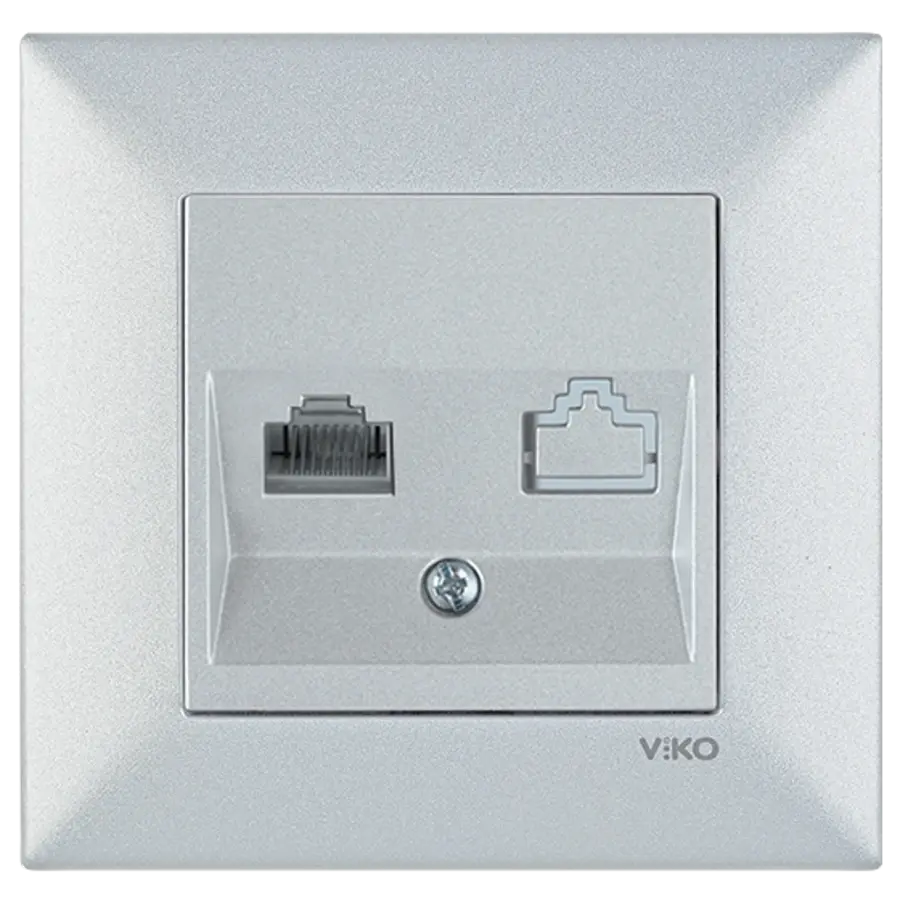 Viko Artline Trenda Tekli Data Prizi (RJ45 CAT5E) (Çerçeve Hariç) Saten