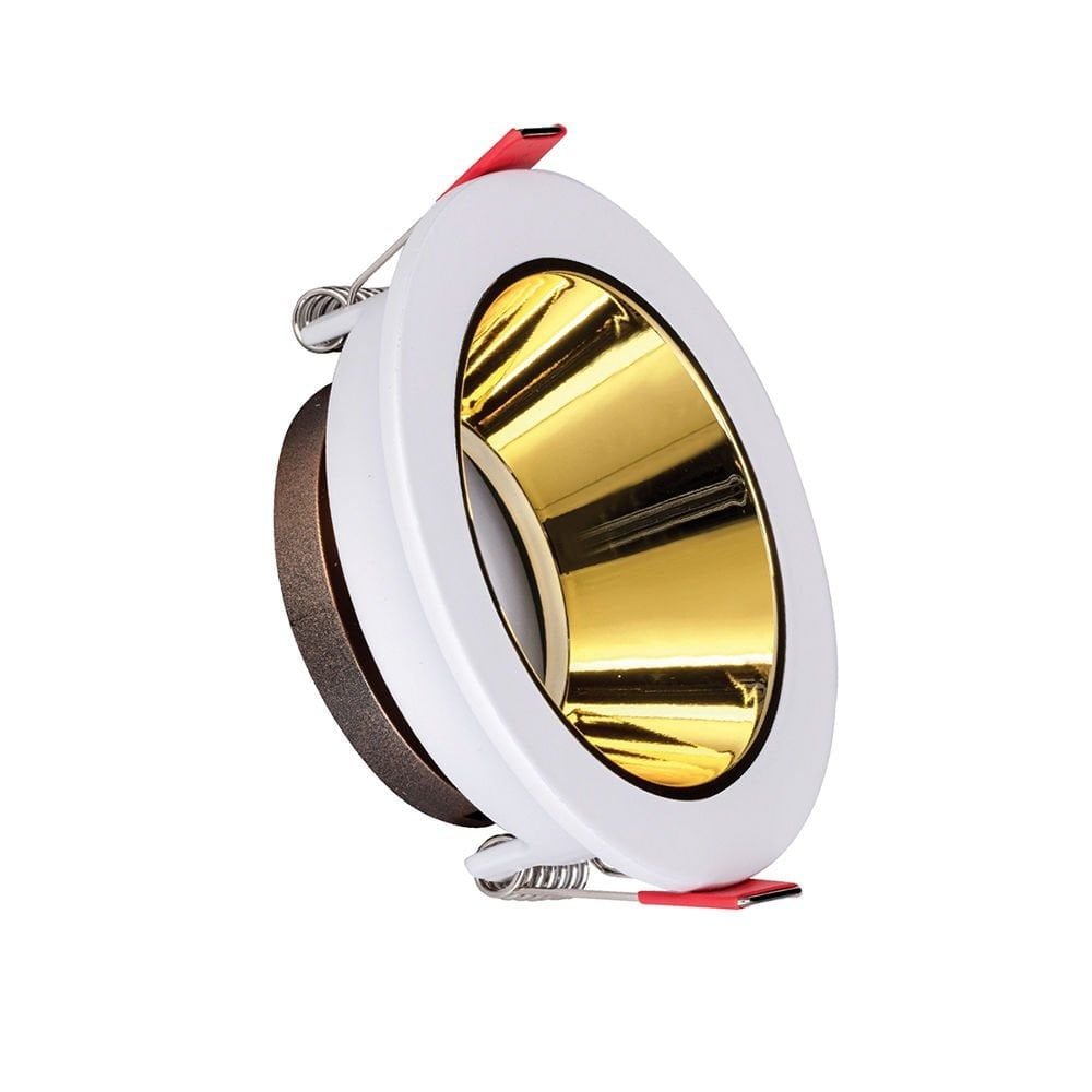 ACK Beyaz Kasa - Gold (Ø85 mm ) Aliminyum Pc Spot Armatür AH03-07210