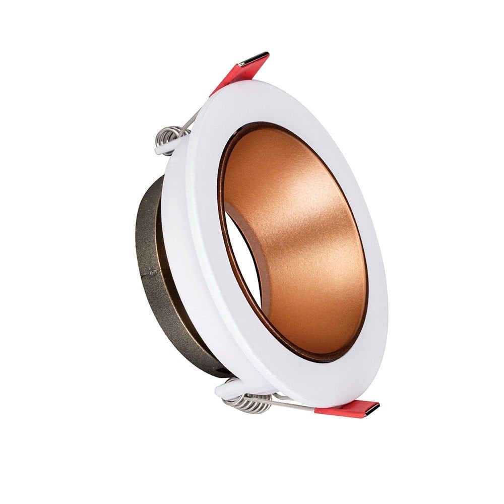 ACK Beyaz Kasa - Rose Gold (Ø85 mm ) Aliminyum Pc Spot Armatür AH03-07220