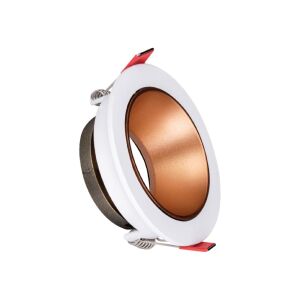 ACK Beyaz Kasa - Rose Gold (Ø85 mm ) Aliminyum Pc Spot Armatür AH03-07220