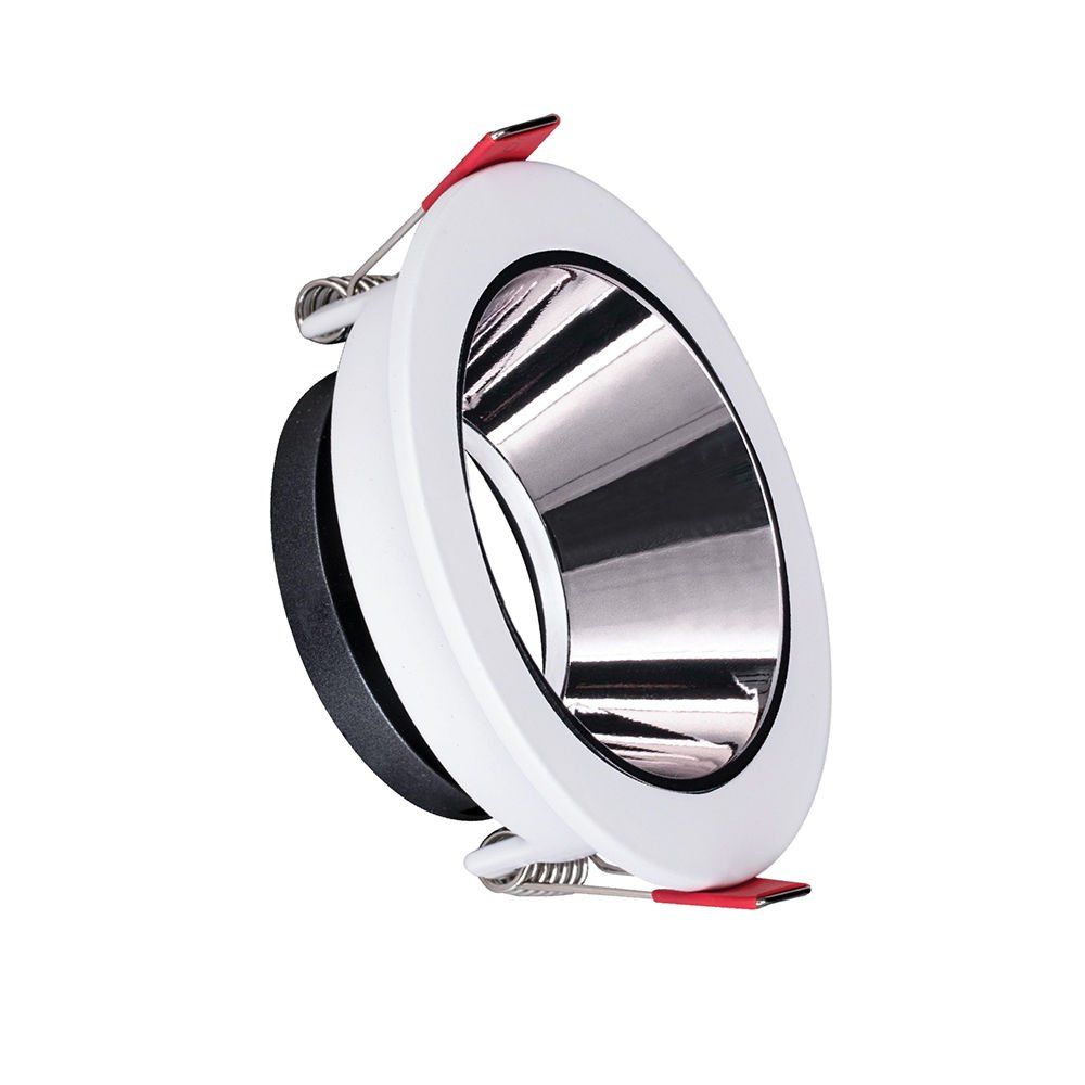 ACK Beyaz Kasa - Aliminyum Silver (Ø85 mm ) Aliminyum Pc Spot Armatür AH03-07230