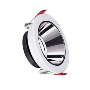 ACK Beyaz Kasa - Aliminyum Silver (Ø85 mm ) Aliminyum Pc Spot Armatür AH03-07230