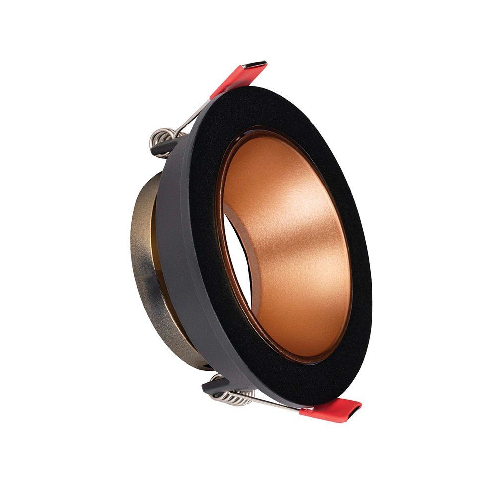 ACK Siyah Kasa - Rose Gold (Ø85 mm ) Aliminyum Pc Spot Armatür AH03-07221
