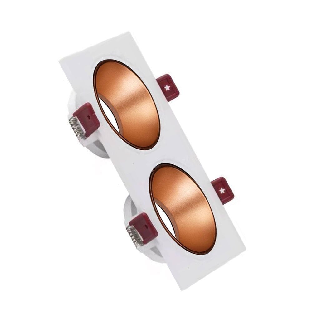 ACK Beyaz Kasa - Rose Gold (172x92) mm Aliminyum Pc Spot Armatür AH03-07320