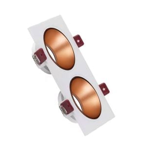 ACK Beyaz Kasa - Rose Gold (172x92) mm Aliminyum Pc Spot Armatür AH03-07320