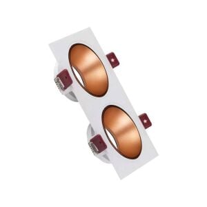 ACK Beyaz Kasa - Rose Gold (172x92) mm Aliminyum Pc Spot Armatür AH03-07320